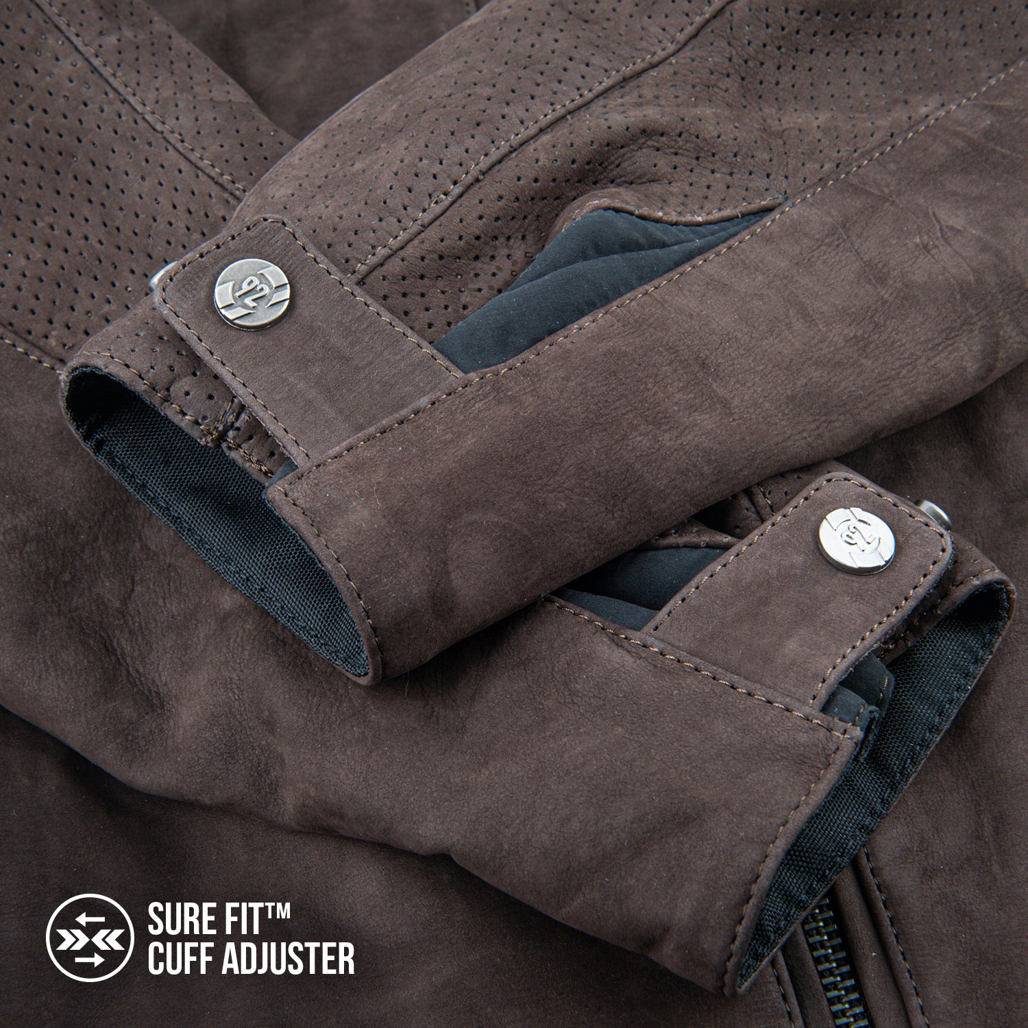 Joe Rocket Canada Classic 92 leather motorcycle riding jacket Detail