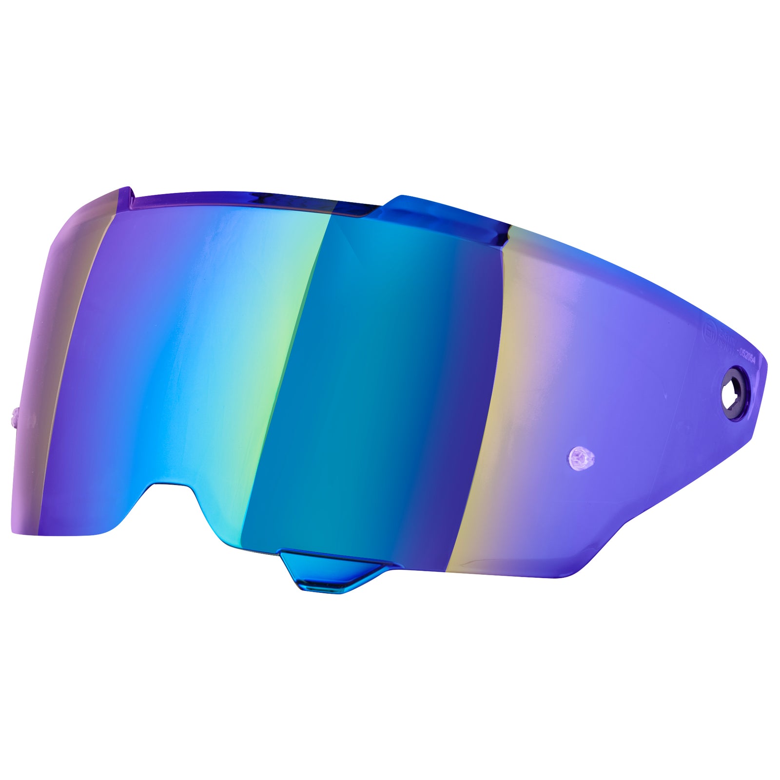 Iridium Joe Rocket Motorcycle Helmet Shield On a Black RKT 240-Series Helmet