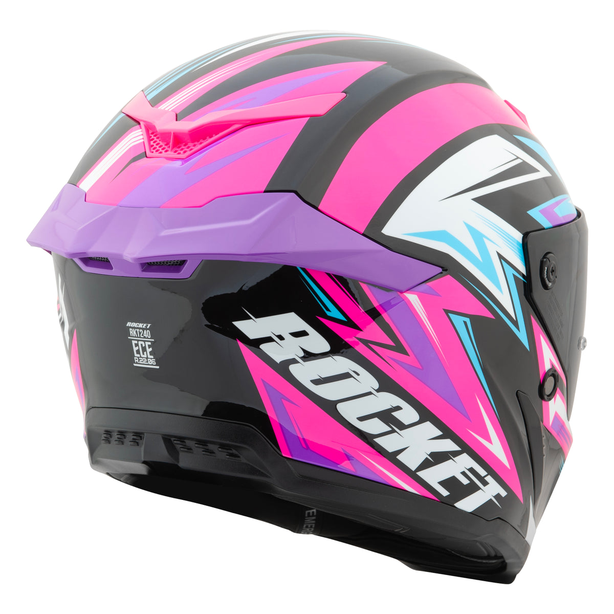 Pink Joe Rocket Canada RKT 240-series motorcycle helmet on a white background