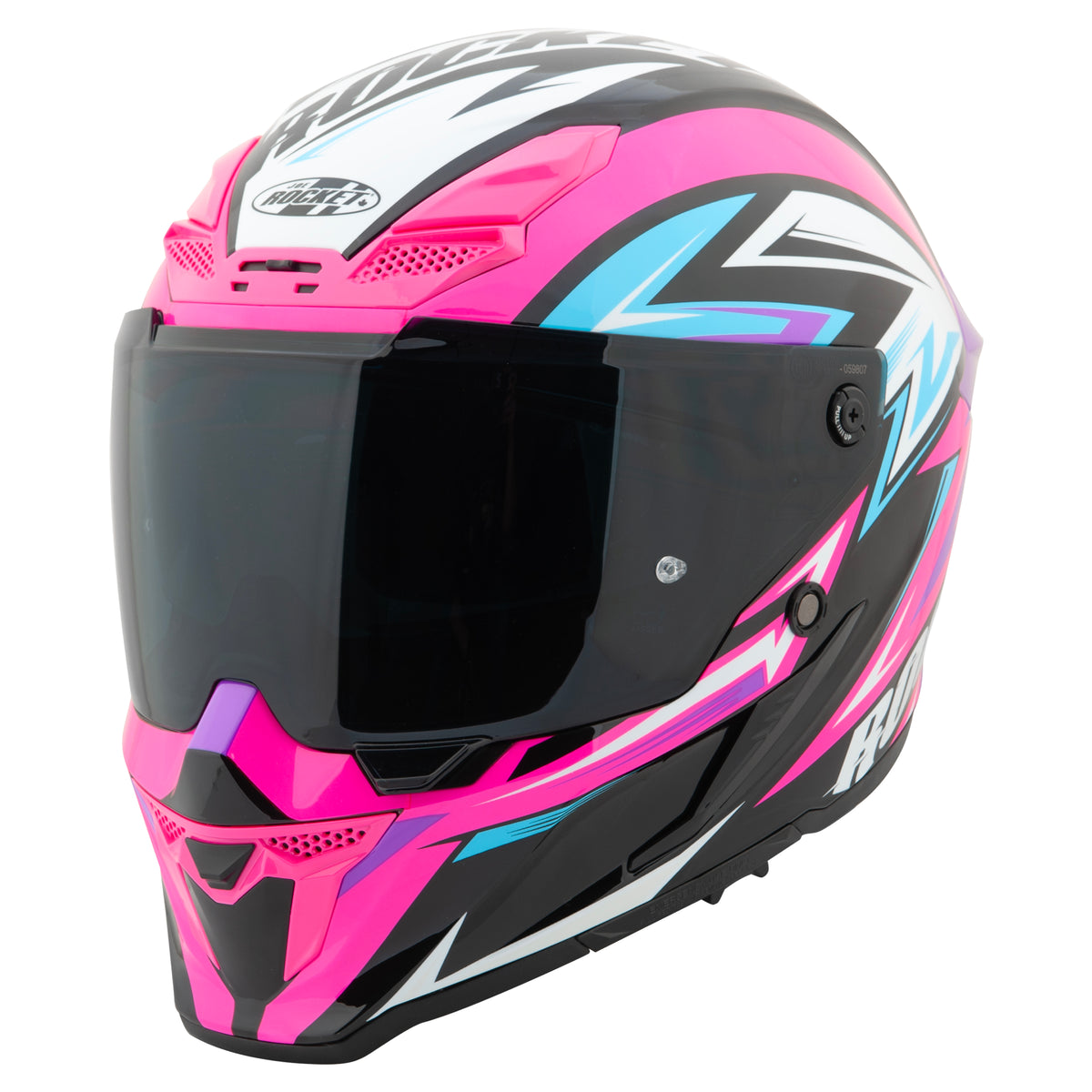 Pink Joe Rocket Canada RKT 240-series motorcycle helmet on a white background