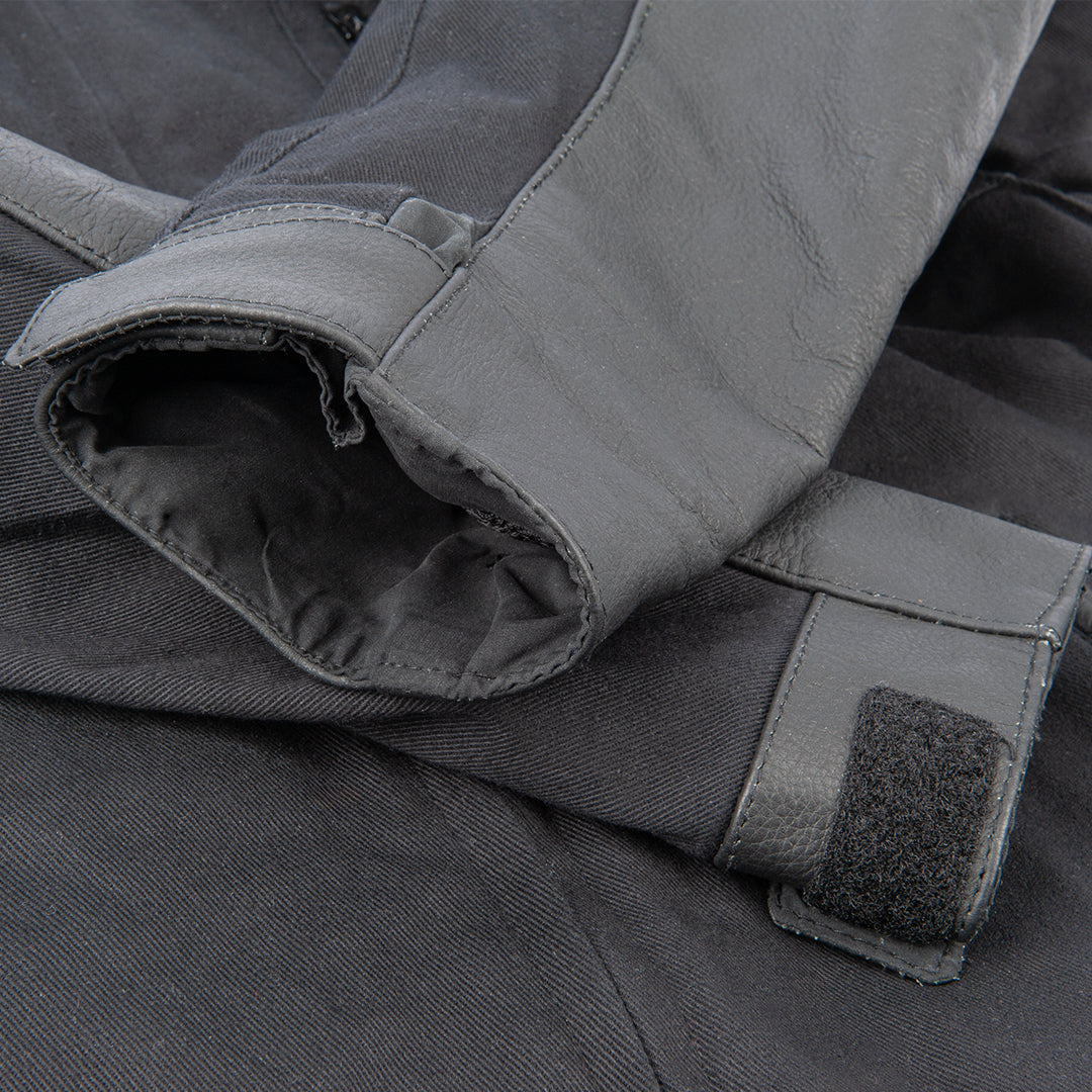 Joe Rocket Canada® Rocket 67 Leather and Canvas Motorcycle Riding Jacket