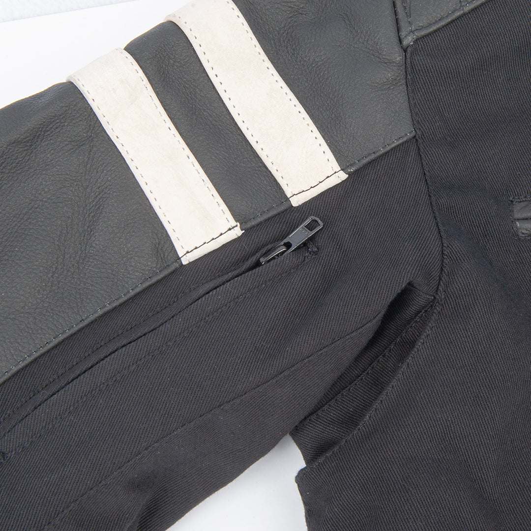 Joe Rocket Canada® Rocket 67 Leather and Canvas Motorcycle Riding Jacket